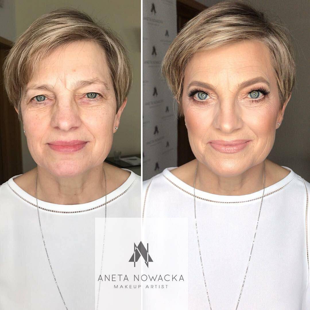 Омолаживающий макияж после 40 лет: фото до и после мейкапа