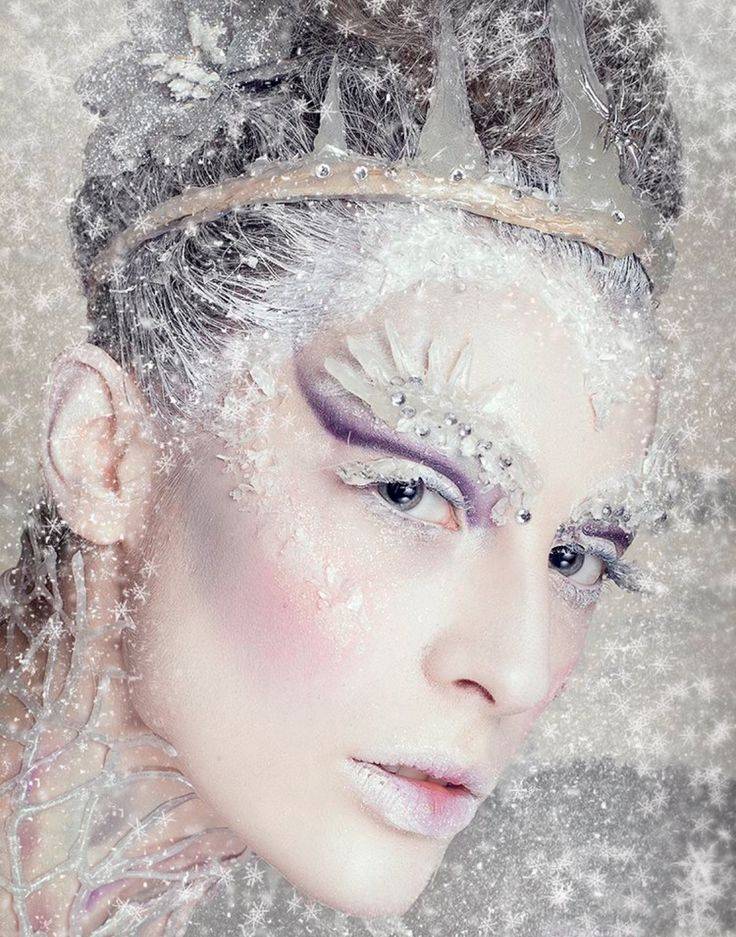 Прически и макияж для снежной королевы