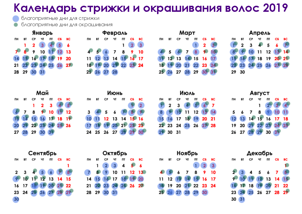 Благоприятные дни для стрижки волос: лунный календарь на март 2022