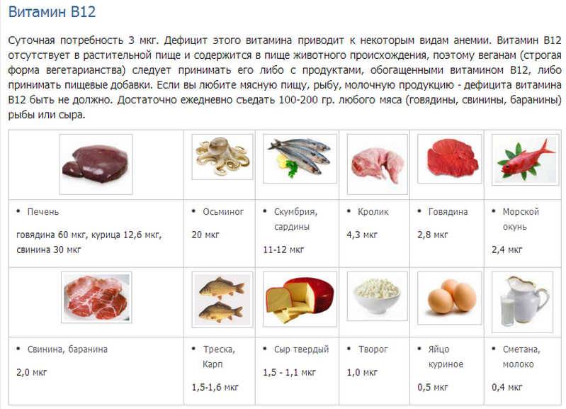 В каких продуктах содержится больше всего витамина в12 (таблица) - promusculus.ru
в каких продуктах содержится больше всего витамина в12 (таблица) - promusculus.ru