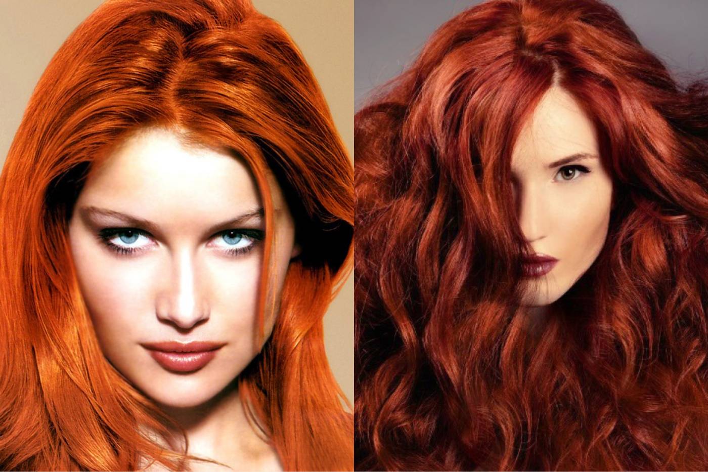 Оттенки рыжего цвета волос с фото и названием