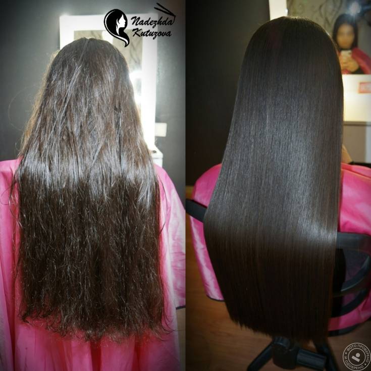 Как выпрямить волосы надолго или перманентное выпрямление волос goldwell, это навсегда или нет, фото до и после.