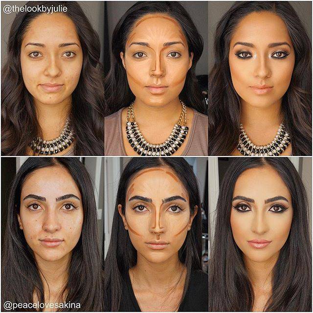 Как с помощью макияжа уменьшить лицо?