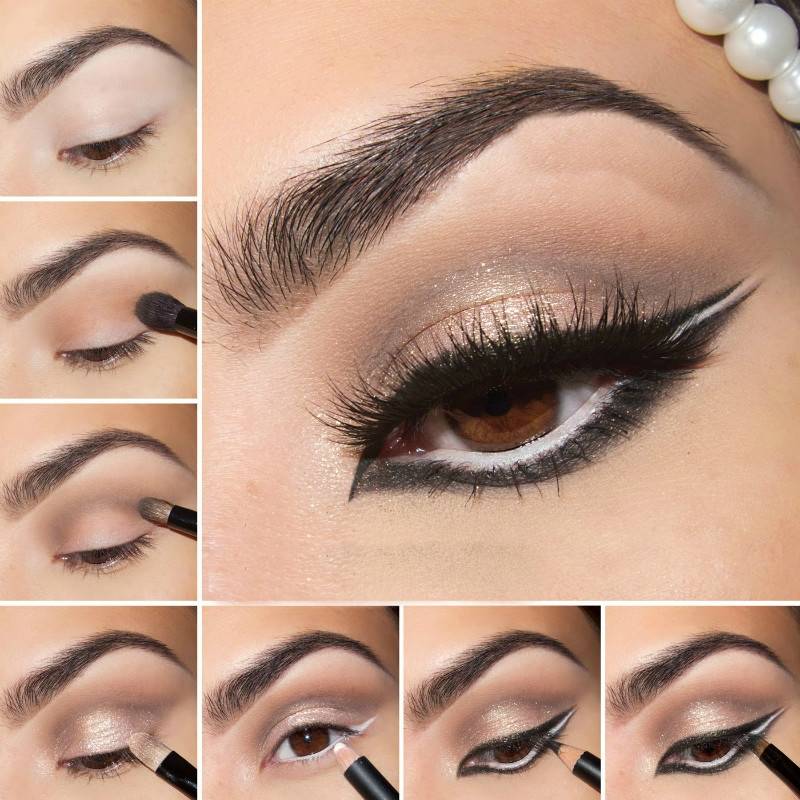 Как сделать “кошачьи глаза” с помощью макияжа?