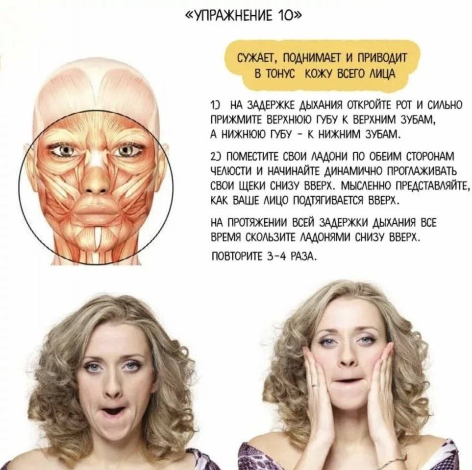 Упражнения для лица от морщин супер омоложение | afrodita-spa.ru