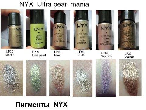 Обзор на пигменты nyx pigments. популярные оттенки