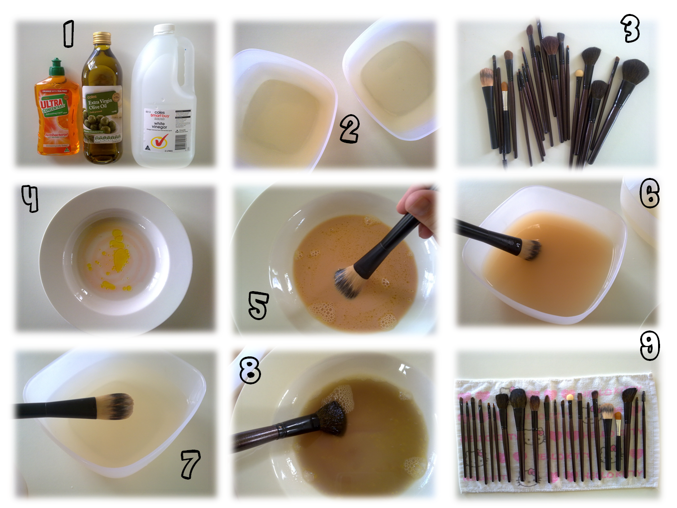 Как мыть кисти для макияжа и спонжи для тонального крема