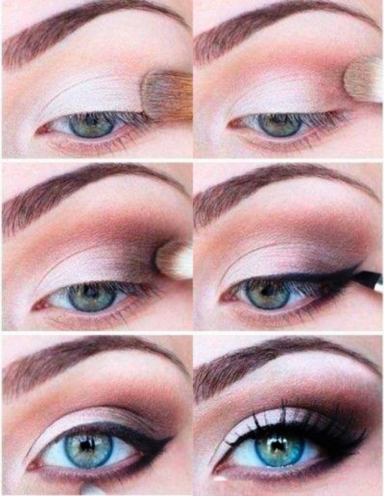 Красивый макияж дневной. как сделать дневной макияж для серых глаз? :: syl.ru