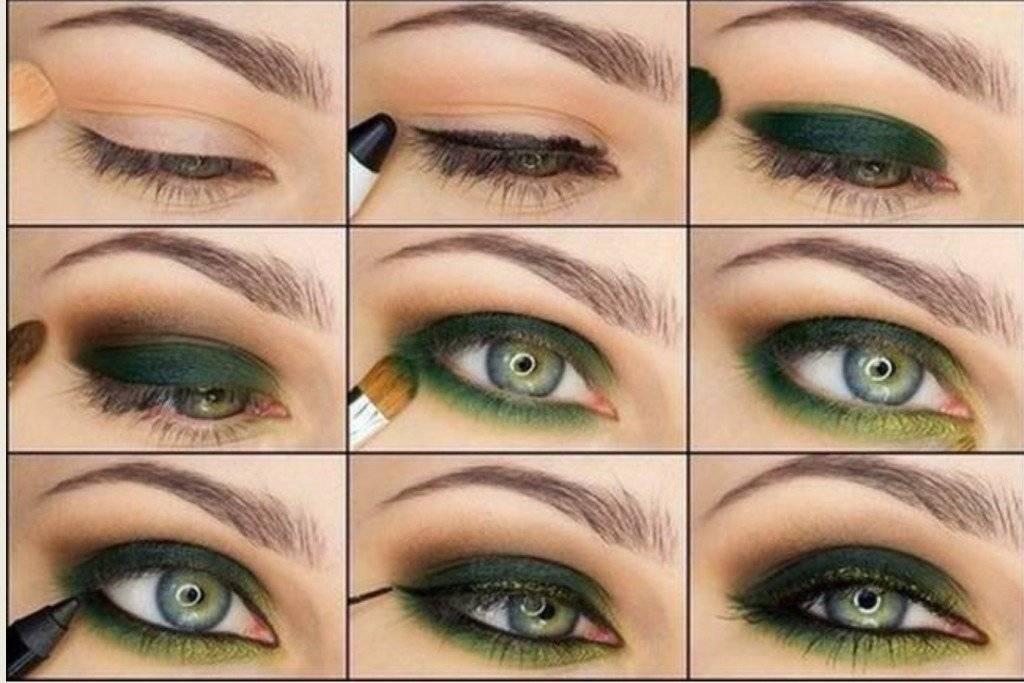 Зеленый макияж - 110 фотографий интересных сочетаний и правил нанесения макияжа