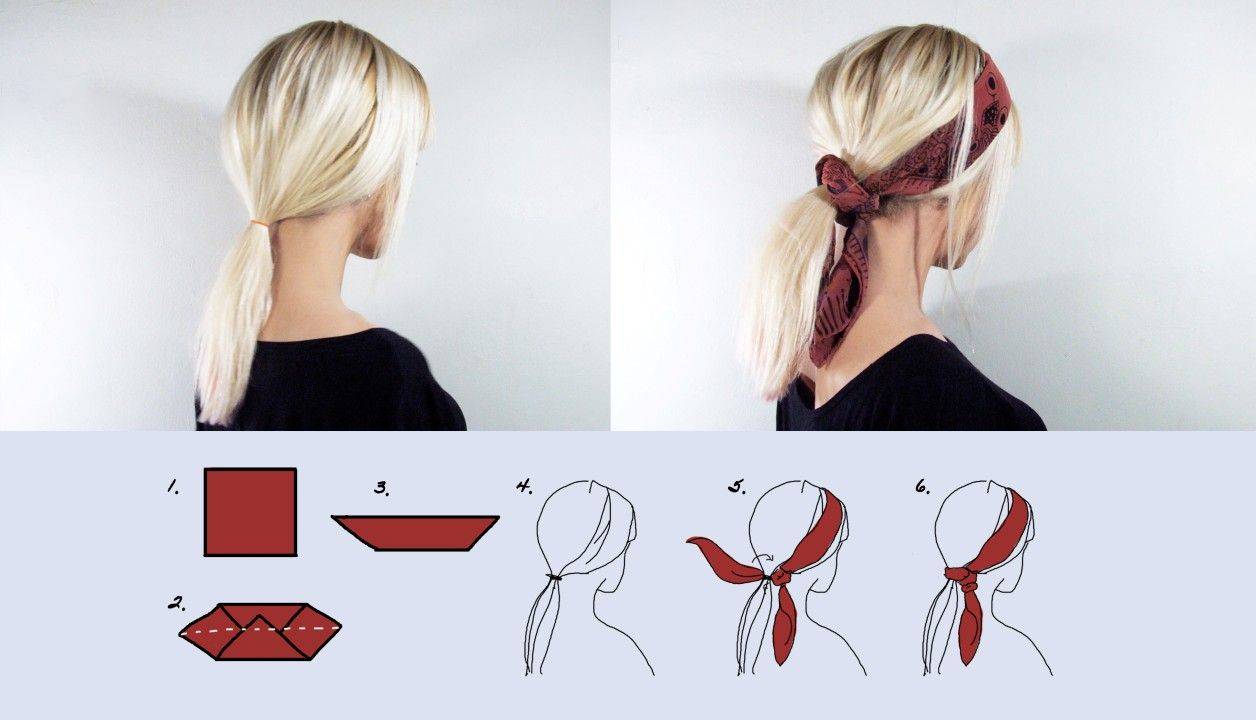 Как завязывать узел на волосах без резинки