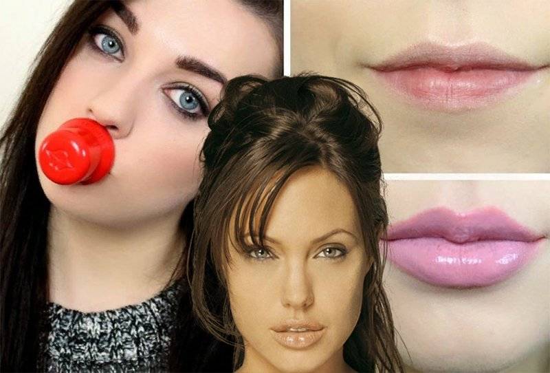 Коррекция формы губ макияжем и добавление объема - инструкция