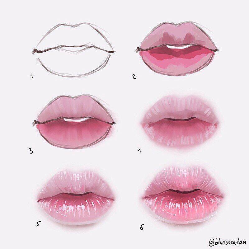 Как правильно красить губы карандашом?