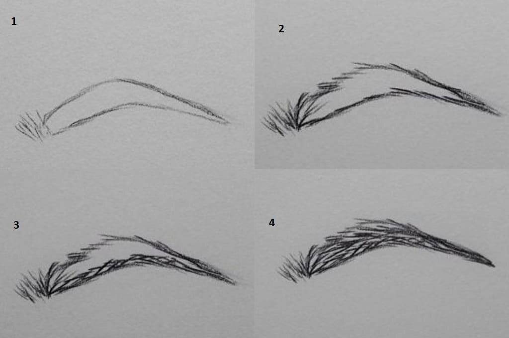 Как рисовать брови: пошаговые уроки :: syl.ru