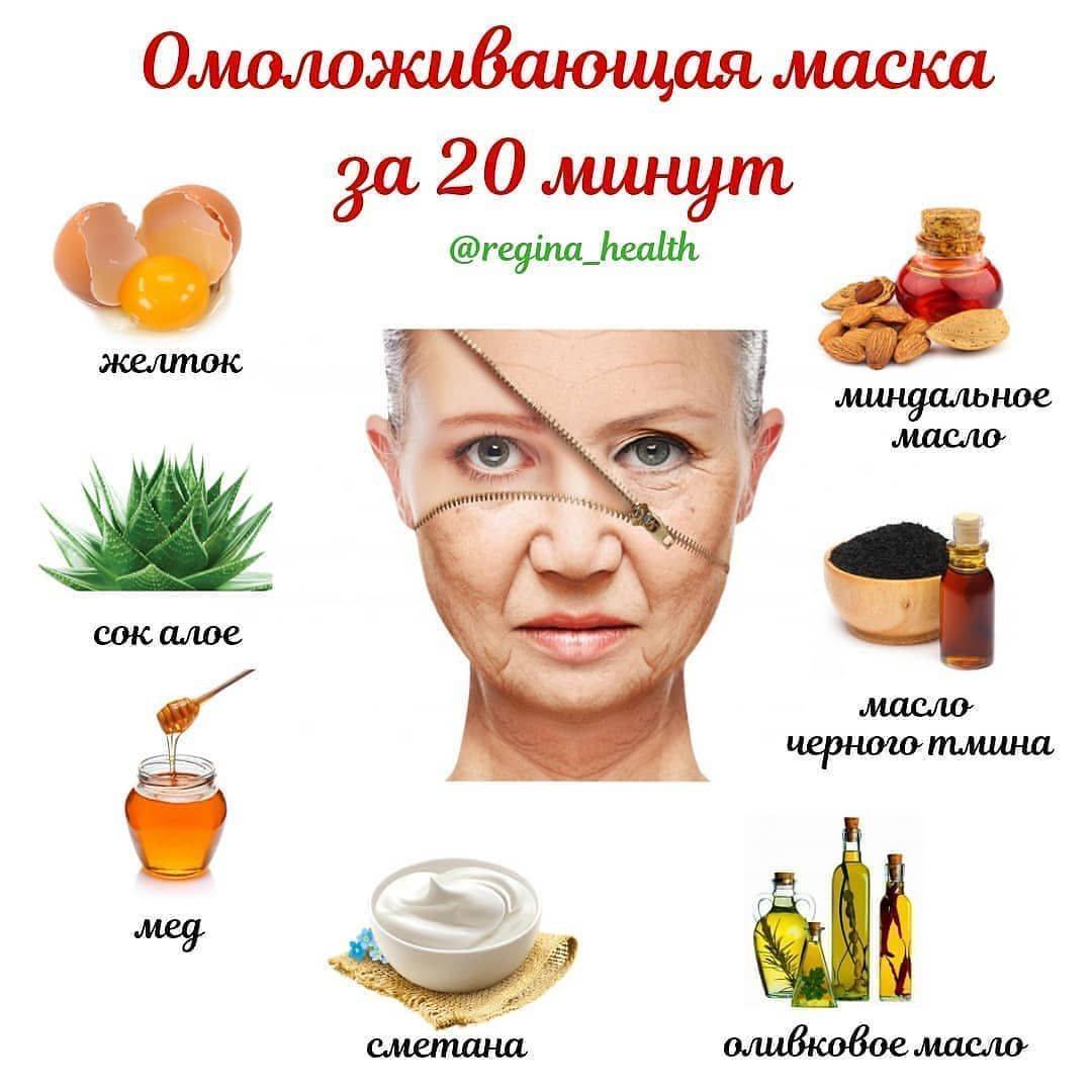 Маски для лица от морщин — 57 домашних рецептов, польза и правила применения