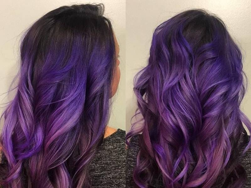 Как получить фиолетовый цвет волос: какая краска? волосы с фиолетовым оттенком