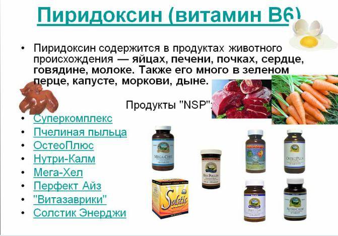 Витамин b6 (пиридоксин) в каких продуктах содержится, для чего нужен