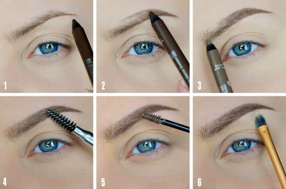 Как красить брови карандашом: пошаговая инструкция (фото)