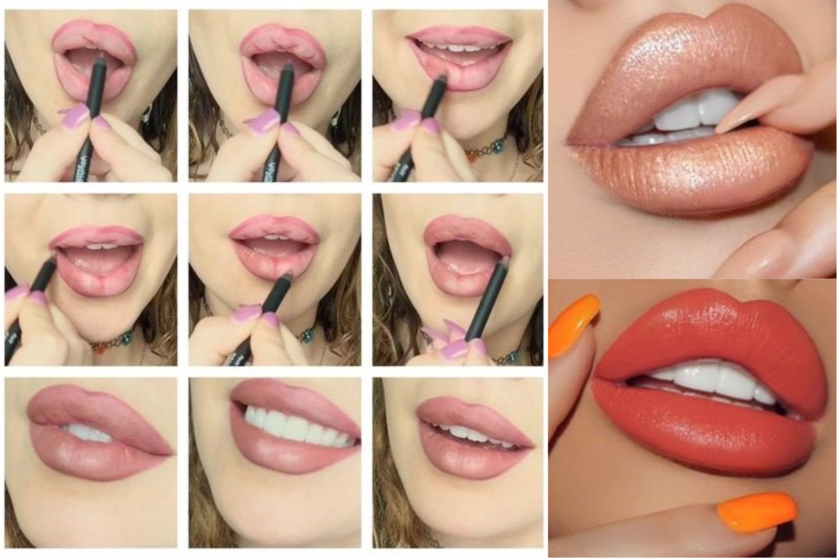 Как красиво накрасить губы, чтобы казались пухлыми, объемно, ровно и правильно помадой, карандашом. фото
