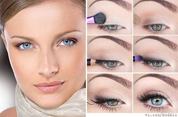 Вечерний макияж для серых глаз: лучшие образы для блондинок и брюнеток