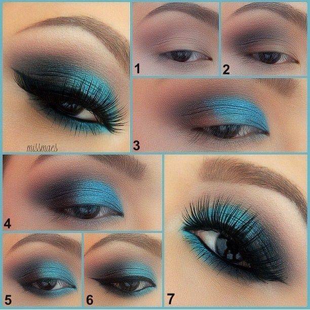 Синий макияж: тенденции в макияже (90 фото). макияж с синими тенями пошагово: подготовка кожи, брови, макияж глаз, фиксация