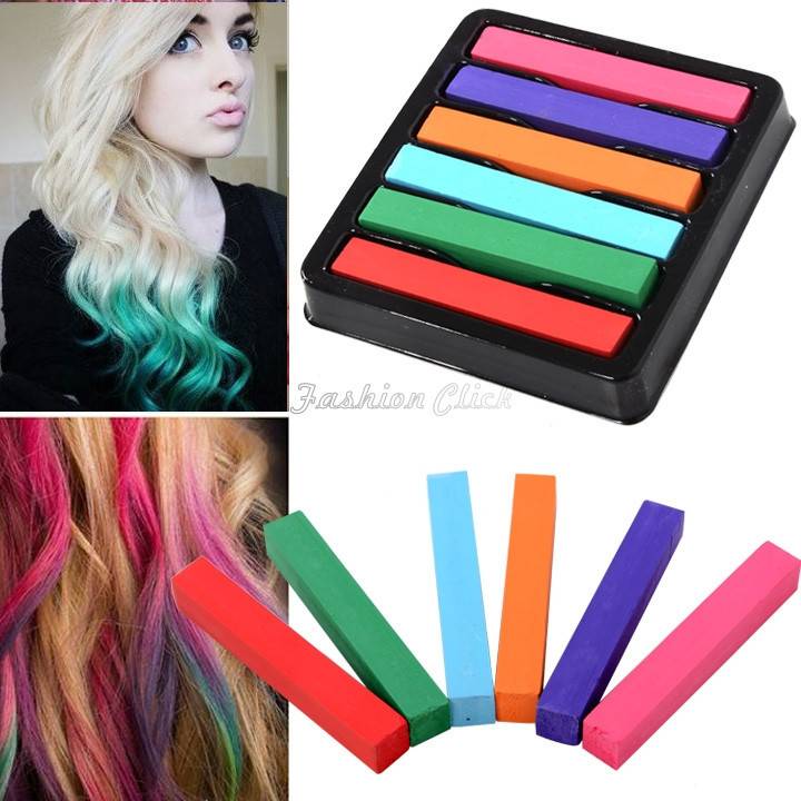 Цветные мелки для волос — как пользоваться