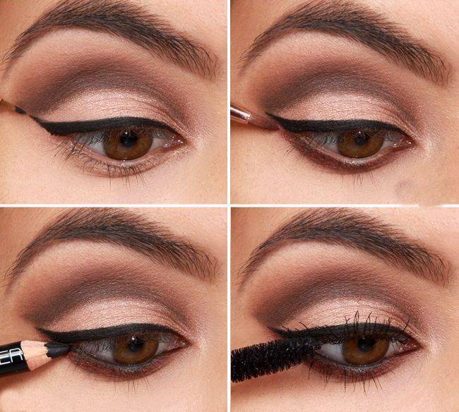 Естественный макияж для карих глаз: как сделать пошагово
