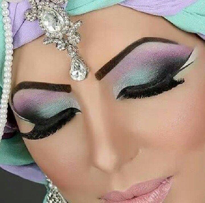 Как сделать арабский макияж для голубых, карих и зеленых глаз