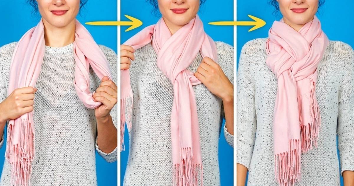 Как красиво завязывать шарф на голову женщине: стильные способы, фото, видео