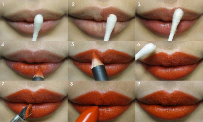 Как наносить жидкую губную помаду: 10 шагов