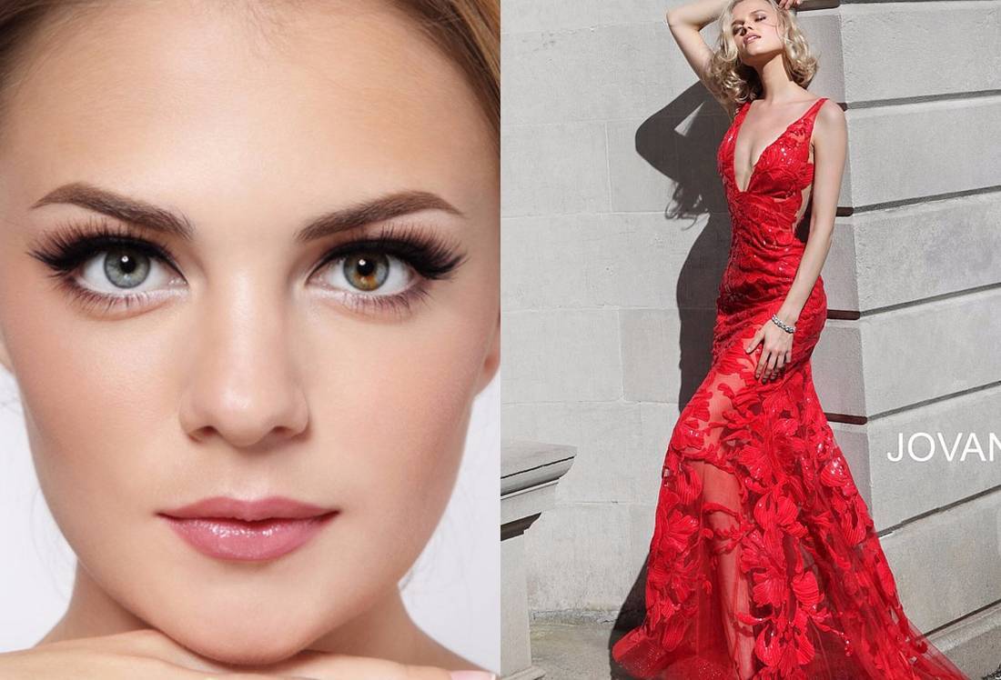 Особенности макияжа под красное платье, правила создания яркого образа