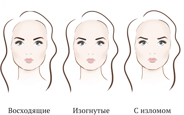 Форма бровей для круглого лица: какую выбрать, пошаговая инструкция, фото и видео