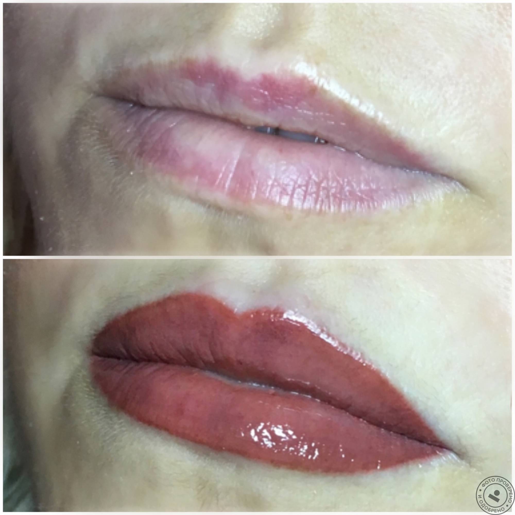 Татуаж контура губ – как выглядит перманентный макияж в контурной технике