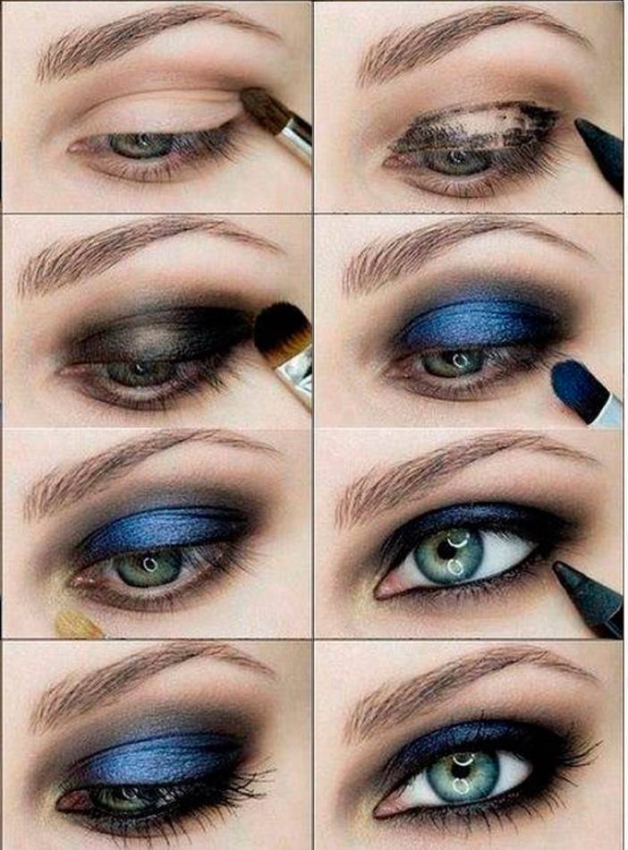 Макияж для серо-голубых глаз при светлых, темных и рыжих волосах