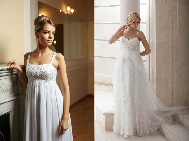 Свадебные платья для беременных, какие фасоны и цвета в моде