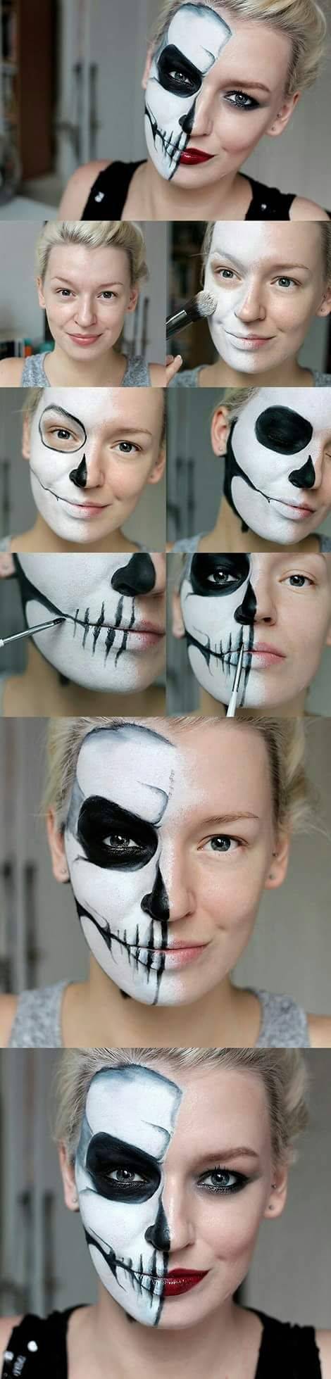 Простой макияж на Хеллоуин