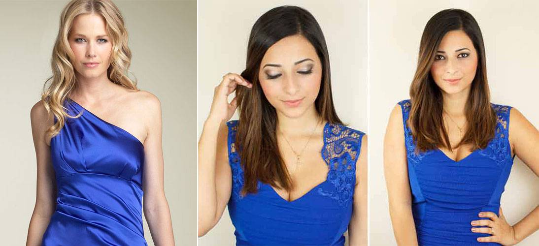 Голубое платье: популярные модели, аксессуары, макияж (264 фото)