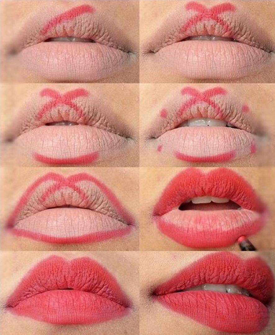 Как правильно красить губы помадой — все секреты