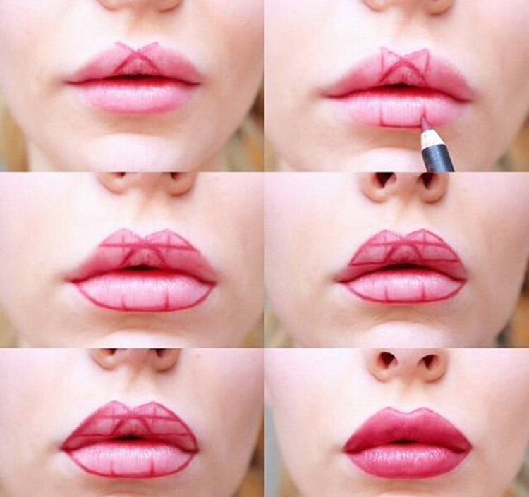 Как увеличить губы визуально с помощью макияжа, чтобы они казались пухлыми | dlja-pohudenija.ru