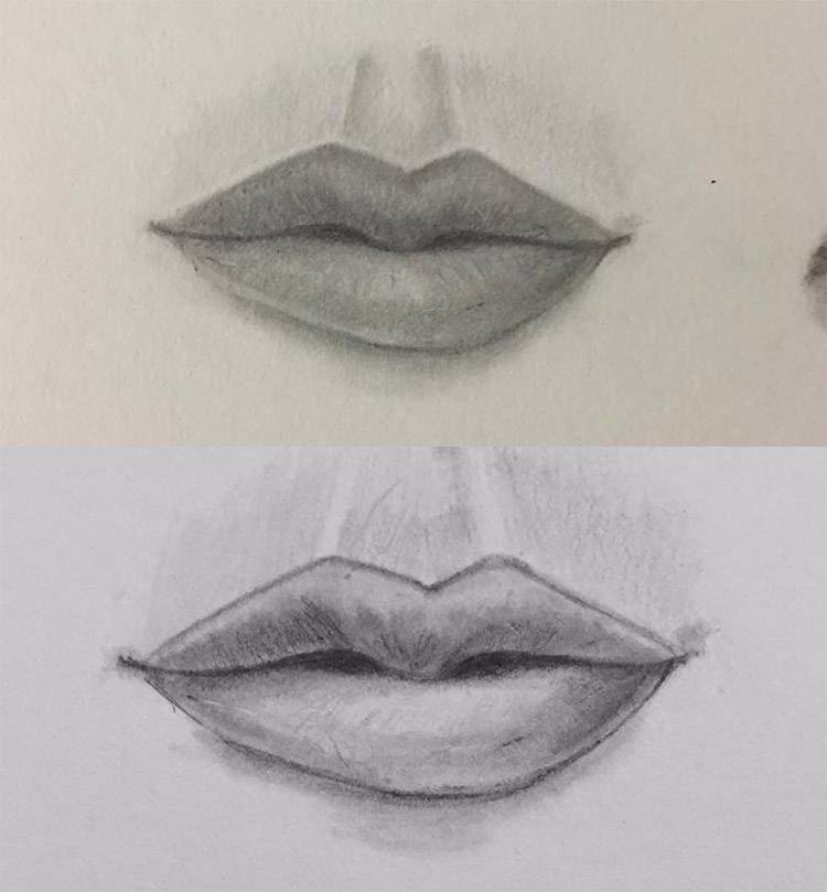 Как нарисовать губы человека: рисуем губы поэтапно