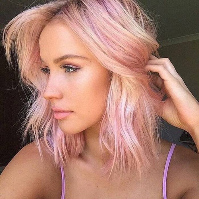 Розовый цвет волос: пепельный, нежный, яркий, светлый, краска