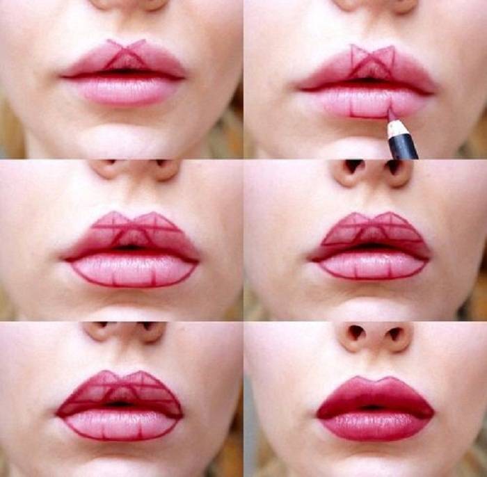 Зрительно увеличить губы: как сделать это с помощью макияжа?