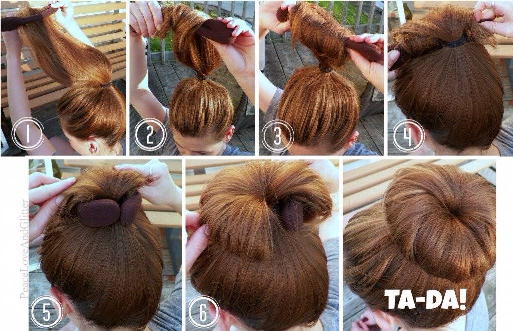 Как сделать пучок с помощью бублика: более 25 идей с фото и видео — правильный уход за волосами