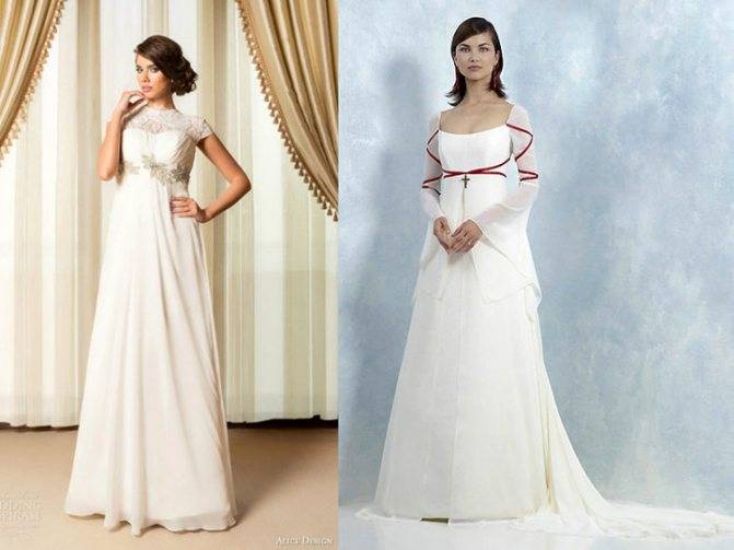 Свадебные платья ампир