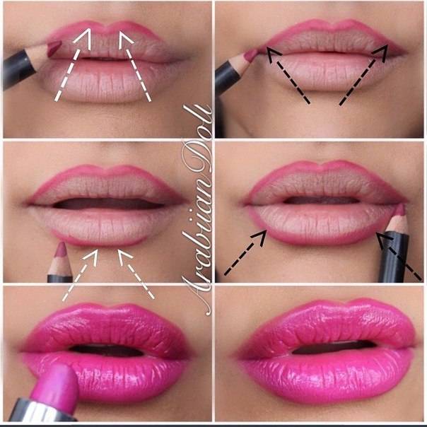 Как сделать губы больше: техники макияжа, косметика для увеличения губ