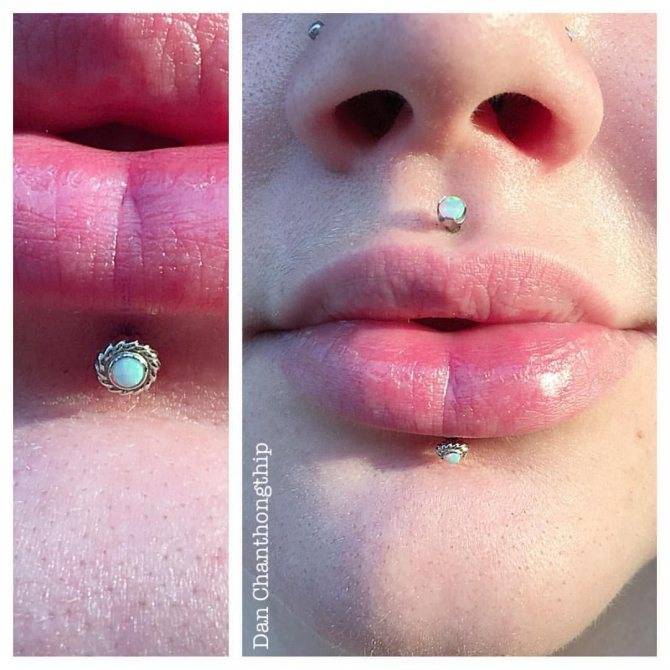 Пирсинг губы: виды пирсинга, процедура и уход за проколом