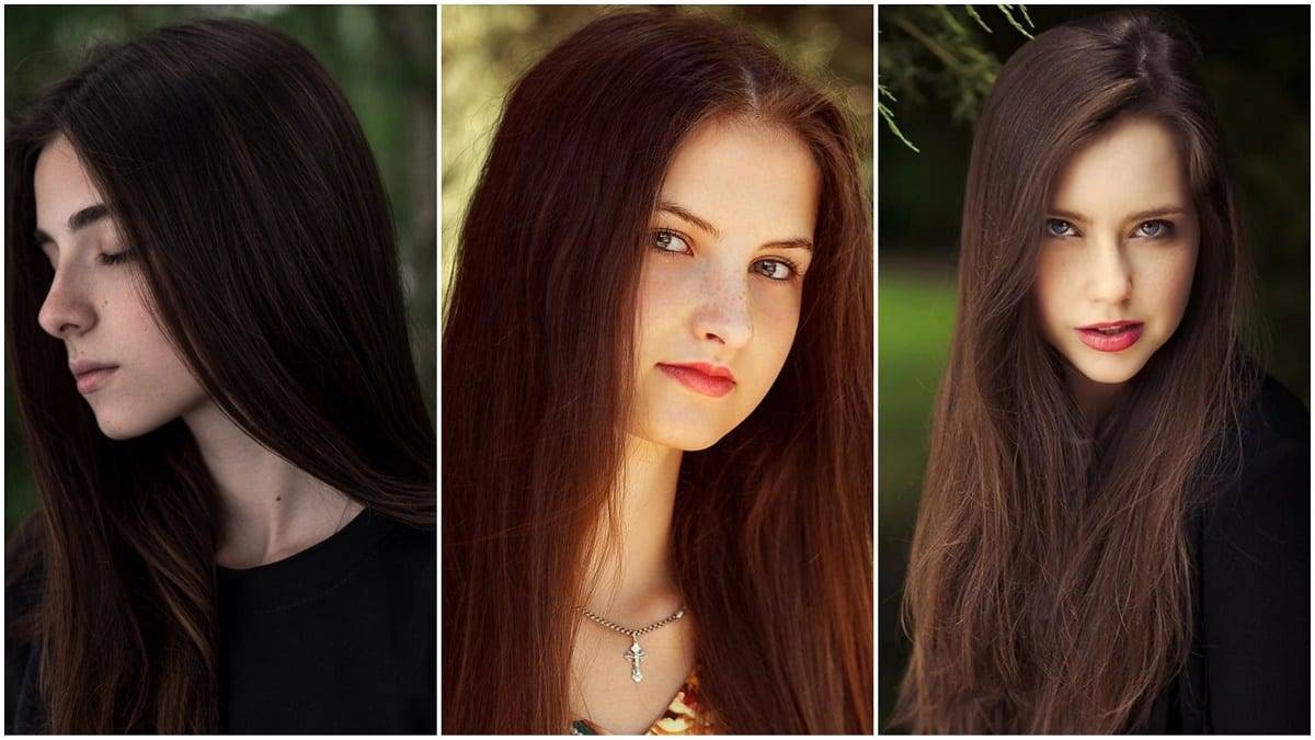 Как покрасить волосы в каштановый цвет волос модные оттенки с фото - уход за волосами