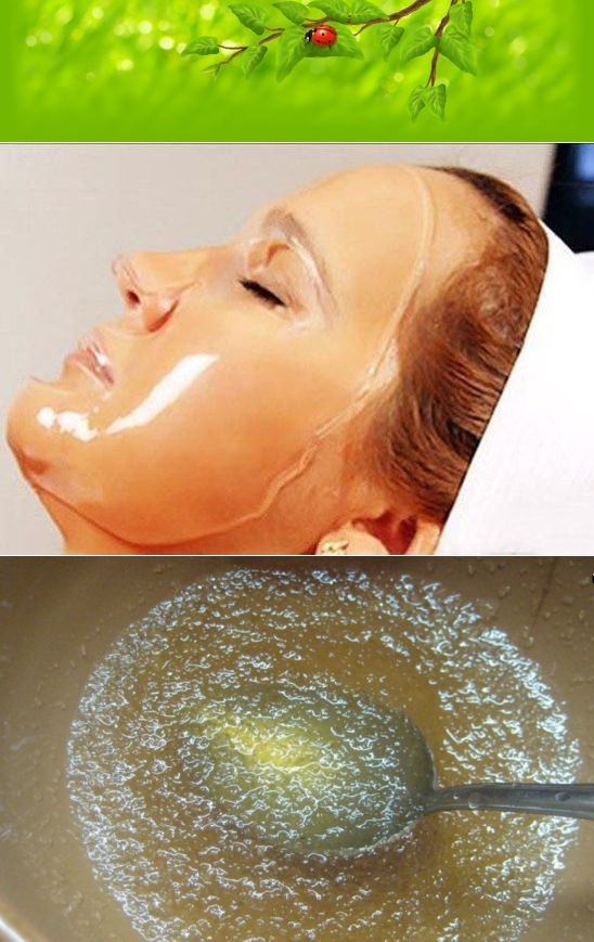Как сделать маску для лица из желатина от морщин