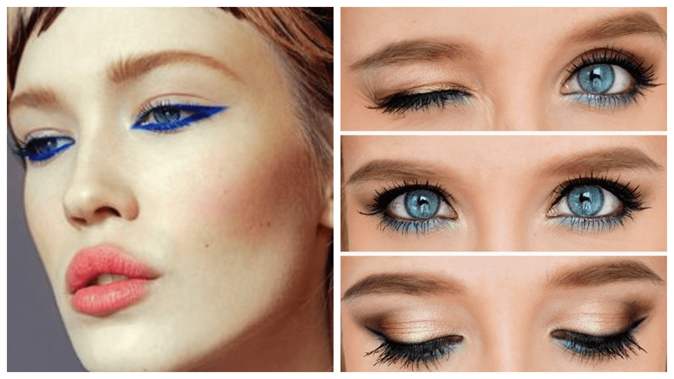 Повседневный макияж для серо-голубых глаз пошагово с фото