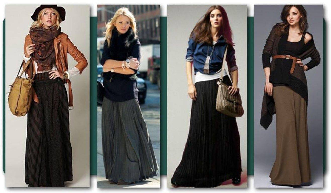 С чем носить длинную юбку: руководство по стилю