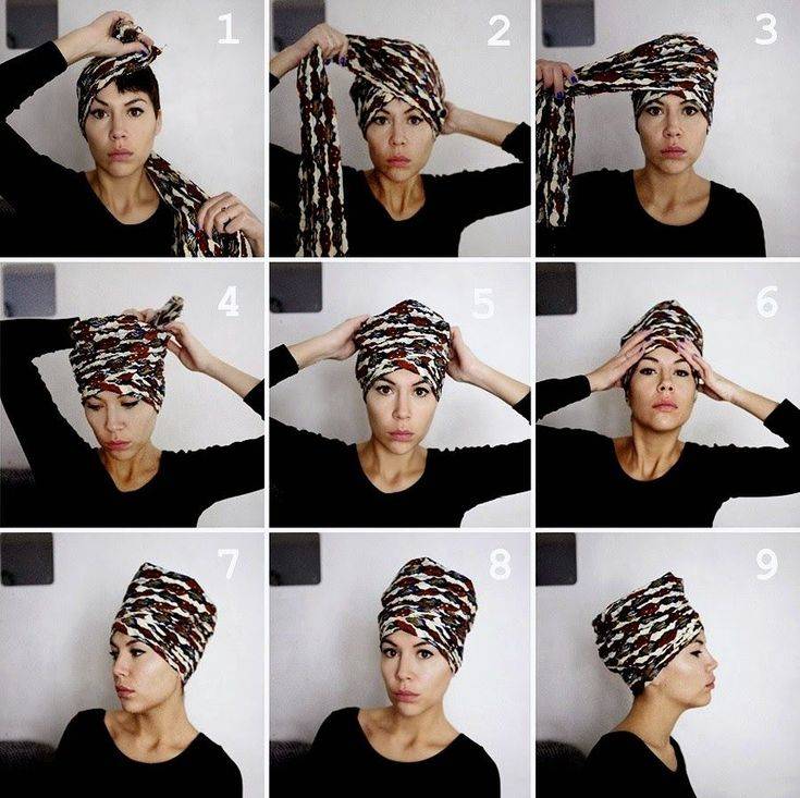 Как завязать тюрбан на голове 9 простых способов с фото – женский блог о рукоделии и моде, здоровье и стиле, женские хитрости и советы